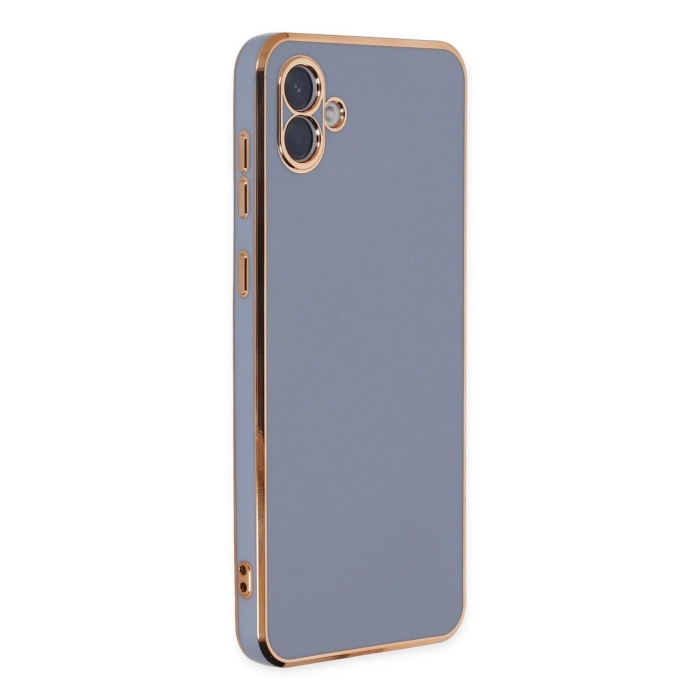 KYL06 Samsung Galaxy A04 Kılıf Volet Silikon - Mavi