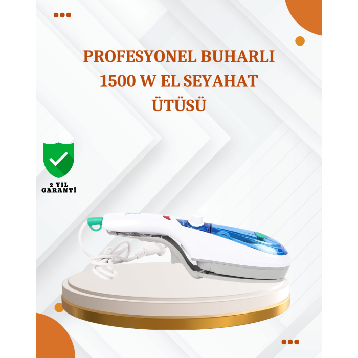 Tüm Kumaşlar İçin Taşınabilir Buharlı Ütü | Hızlı Isınma ve Aksesuar Setli