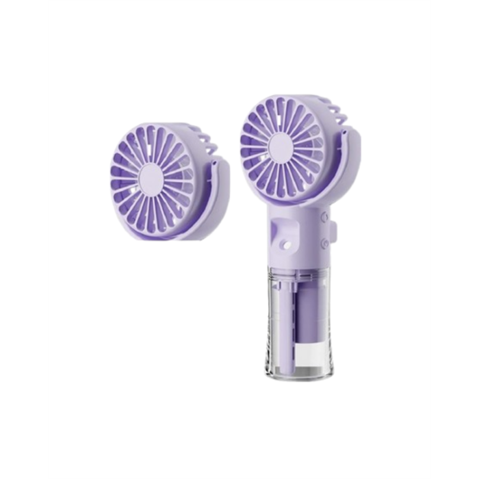 Şarjlı Buğu Fanı – Nemlendirici Sis Fonksiyonlu, Tip-C Girişli, Taşınabilir Masa Fanı