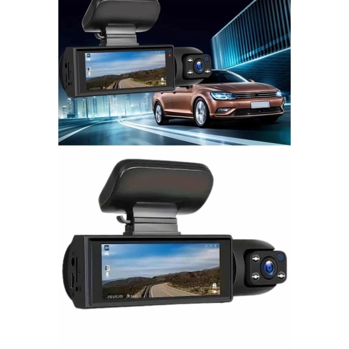 Video ve Fotoğraf Kaydedici Sürüş Kamerası Ön ve Arka Çift Kameralı