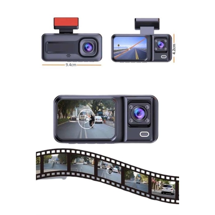 2 İnç Araç İçi Kameralı Ekran 1080P Full HD Kaliteli Hafıza Kart Destekli