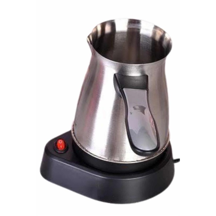 Yeni Nesil Türk Kahve Makinesi Cezvesi Siyah Gri Kablolu Pratik