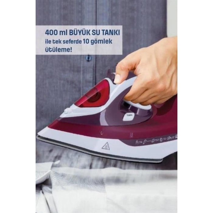 Modern Tasarım 2200W Dayanıklı Buharlı Seramik Kaplama Ütü