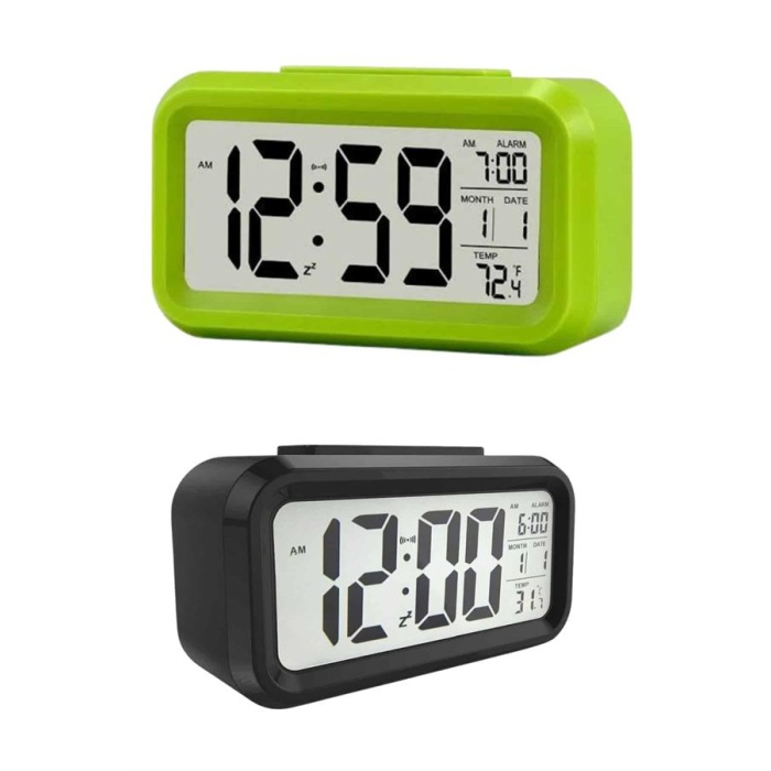 Dijital Masa Saati Termometre Takvim Led Ekran Pilli Ev Ofis Masası