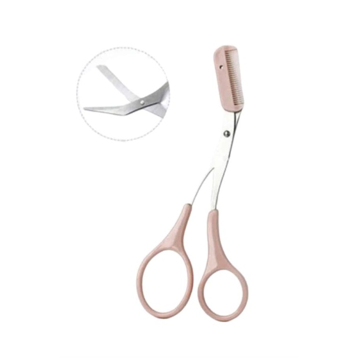 2li Kaş Bakım Seti Taraklı Kaş Makası Ve Kaş Usturası Kaş Şekillendirici