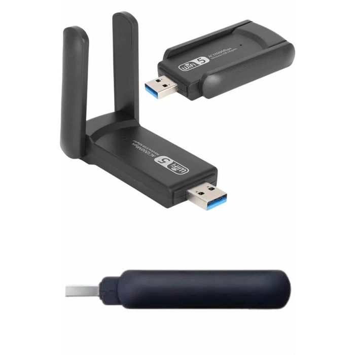 Wifi Alıcı Dual Band Usb 3.0 Adaptör Kablosuz Windows 7/8/10/11