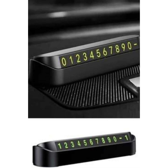 Araç İçi Numaratör Numaralık Oto Cam Kartı Fosforlu Numaratör
