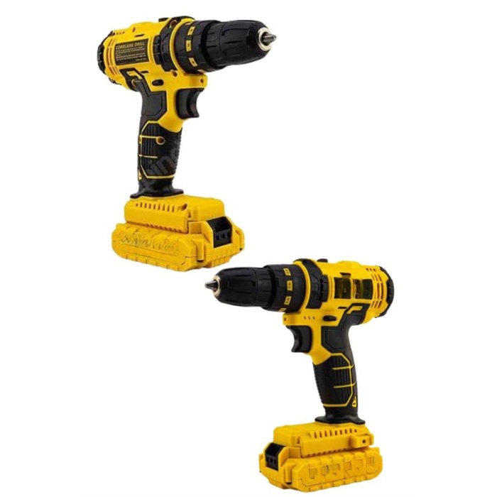 Profesyonel Çift Bataryalı Akülü Vidalama Şarjlı Matkap 24 Parça