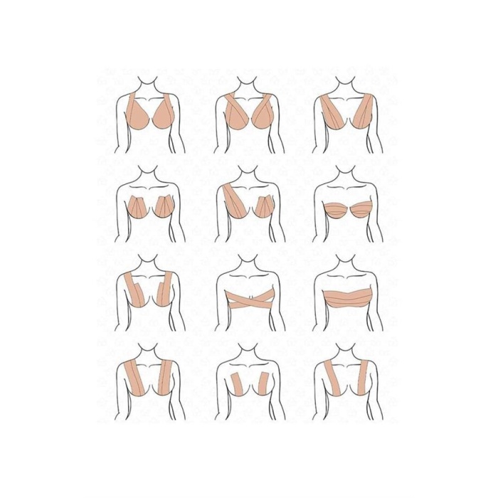 Toparlayıcı ve Şekillendirici Göğüs Bandı Tere ve Suya Dayanıklı Hassas Ciltlere Uygun