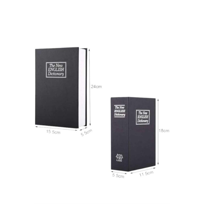 Büyük Boy Anahtarlı Kitap Görünümlü Gizli Kasa Çelik Kasa Altın Kasası