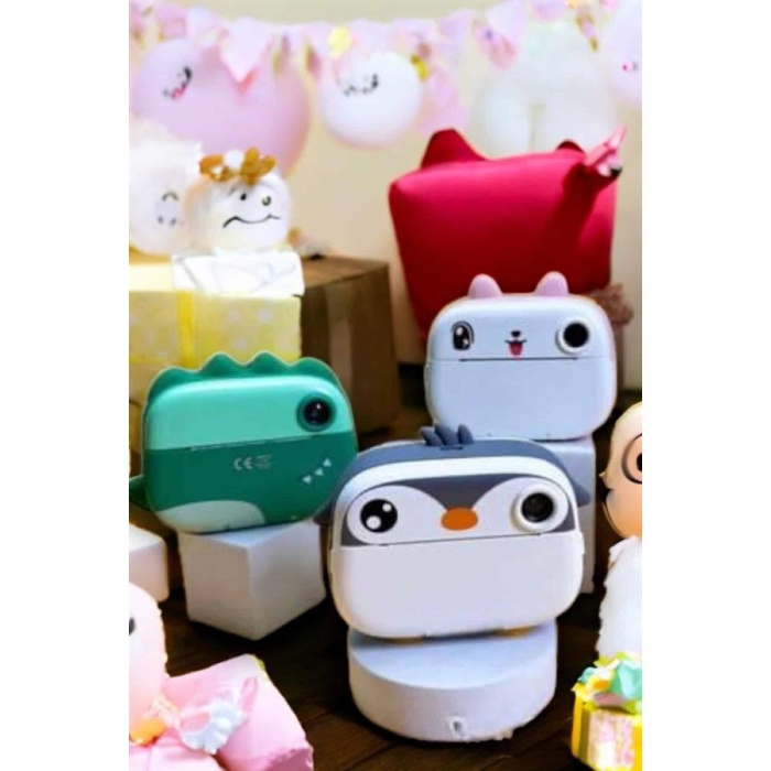 Çocuk Fotoğraf Makinesi Dijital HD Video Rulo Kağıt Baskılı Yazıcı