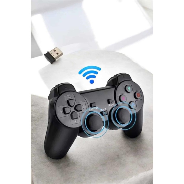 Game Stick 2000 Oyunlu 2.4G Kablosuz Çift Kol Yüksek Hassasiyetli Wireless