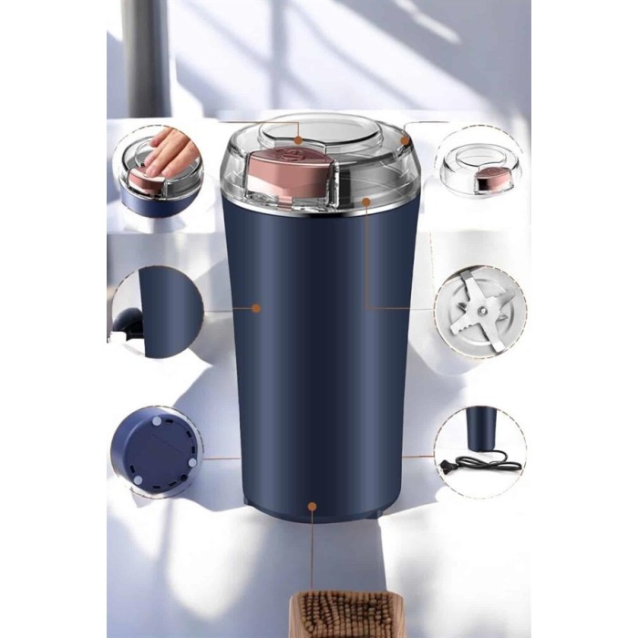 Kahve Ve Baharat Öğütücü Dayanıklı Paslanmaz Çelik Kolay Kullanım