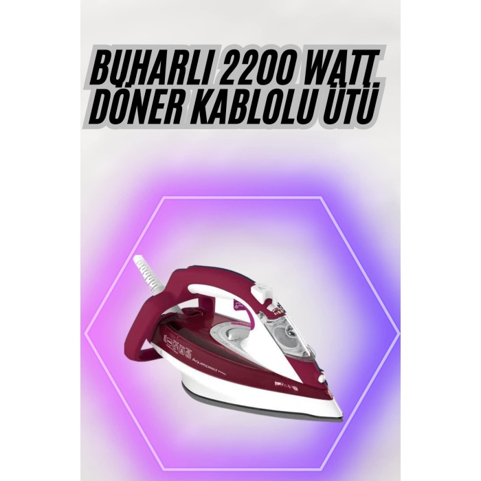 2200W Seramik Kaplama Estetik Tasarımı 360 Derece Dönebilir Kablosu