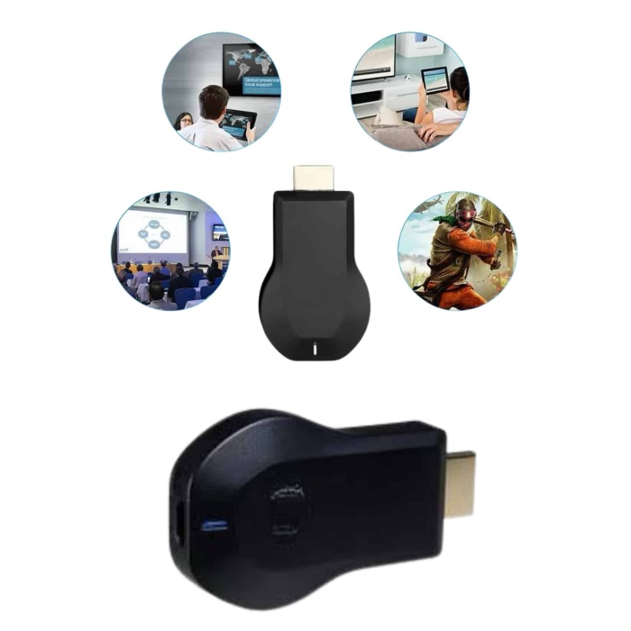 Kablosuz Hdmı Ses Ve Görüntü Aktarıcı Kolay Taşınabilir Yüksek Çözünürlüklü