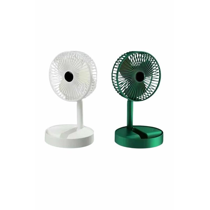 Katlanabilir Teleskopik Şarjlı Fan Masaüstü Soğutucu Vantilatör