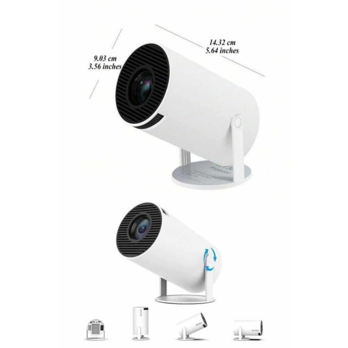 Ayaklı Projeksiyon Taşınabilir Mini Projektör Sinema Projektörü Android