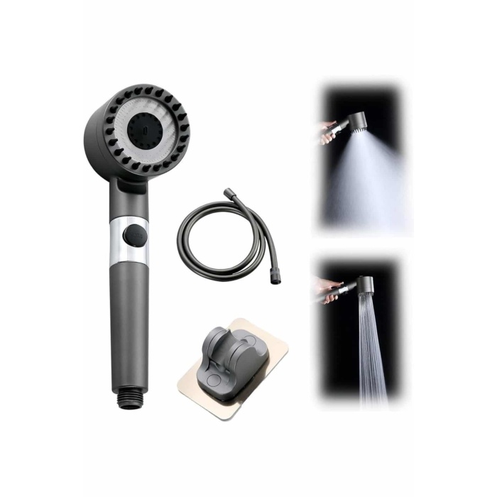 Duş Başlığı Yüksek Basınçlı Masaj Taraklı 3 Kademeli