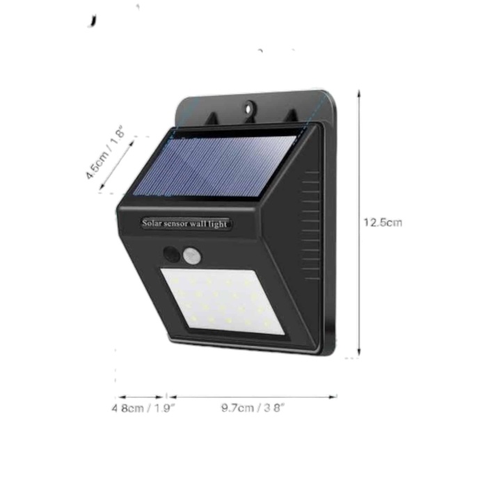 Solar Güneş Enerji Panelli Sensörlü Lamba Enerji Tasarruflu