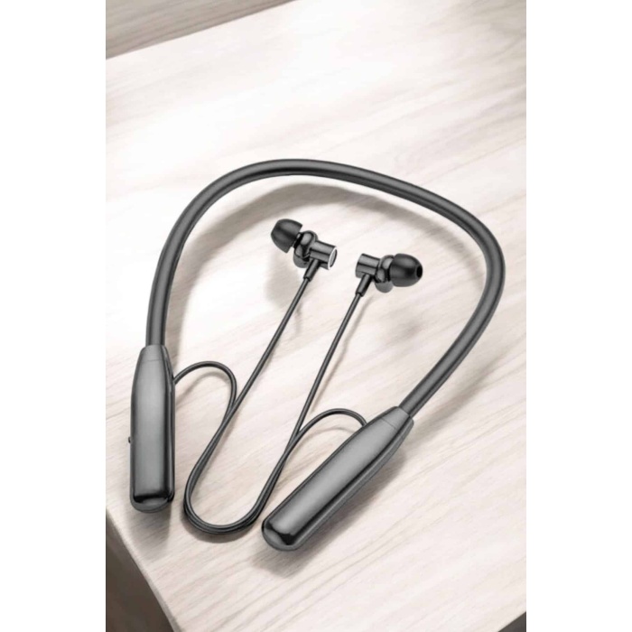 Boyun Askılı Bluetooth Kulaklık Uzun Şarj Süreli Dijital Göstergeli Kablolu