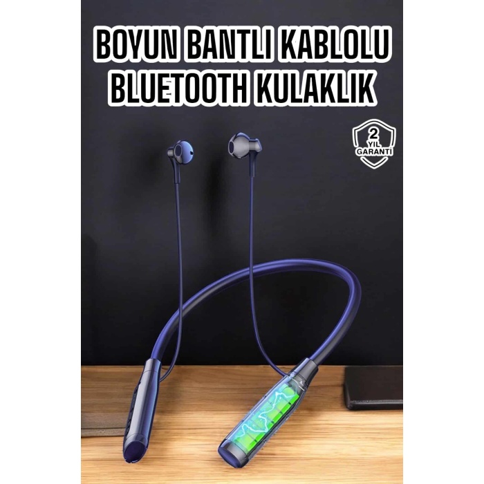 Yeni Nesil Bluetooth Kulaklık Kablolu Kulak İçi Dijital Göstergeli