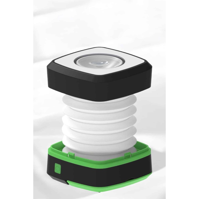 Katlanabilir Kamp Lambası Solar Fener Görünümlü 3 Kademeli Şarjlı