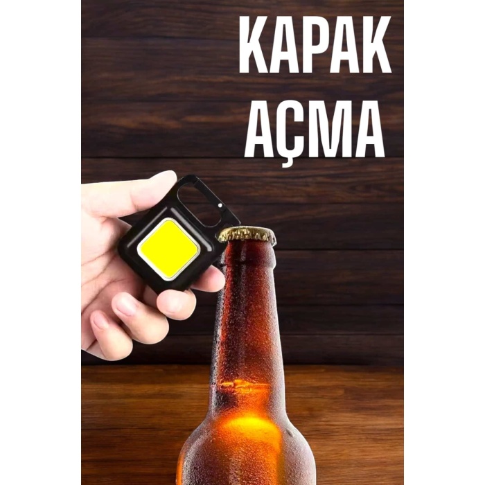 Anahtarlık Çok Amaçlı Mıknatıslı Taşınabilir Işık Led Şarjlı