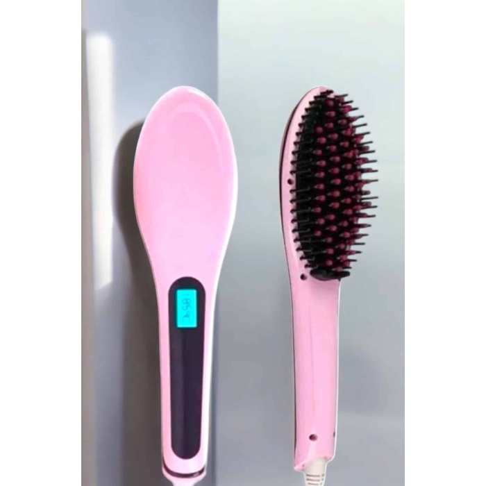 Fön Tarağı Saç Düzleştirici Sıkı Dişli Isı Ayarlı Elektriklenme Karşıtı