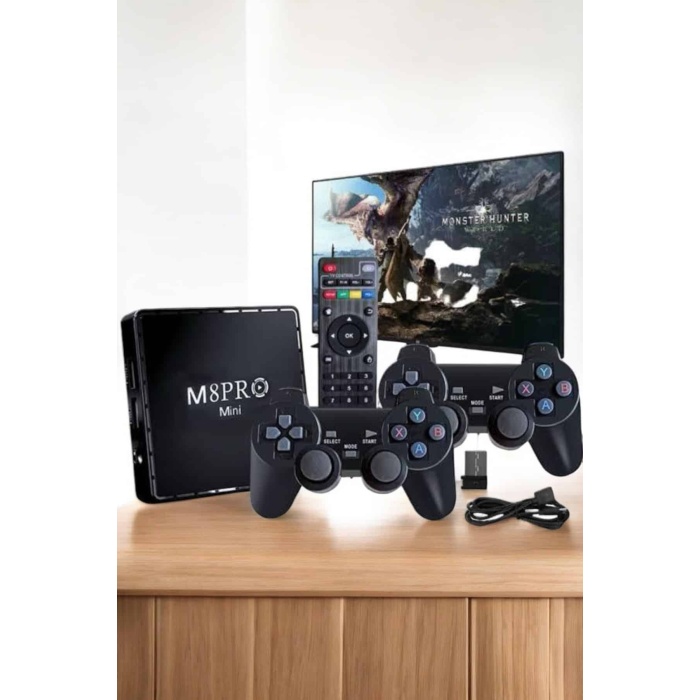 TV Game Box Netflix Youtube 1000 Oyunlu Android Oyun Konsolu Kumandalı