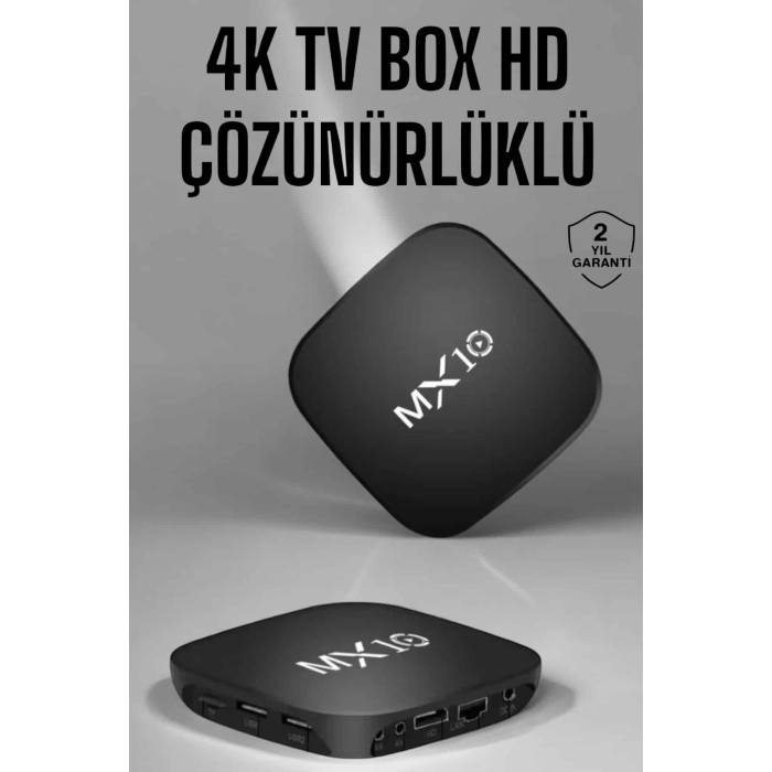TV Box HD Çözünürlüklü 4 Çekirdekli 8 GB Dahili Hafıza Android Uyumlu