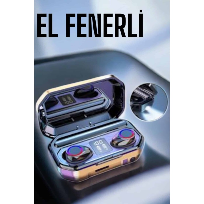 Kablosuz Bluetooth Kulaklık Dijital Göstergeli Uzun Pil Ömrü