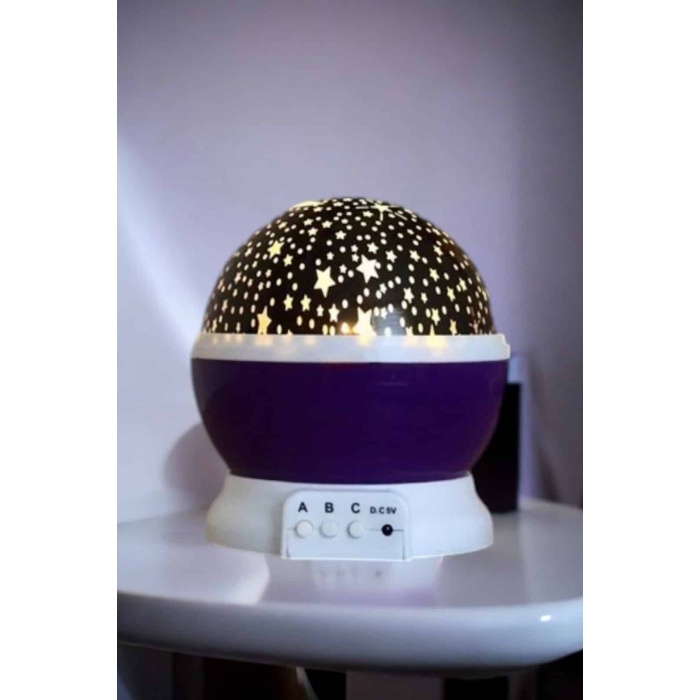 Yıldızlı Gökyüzü Projeksiyon Gece Lambası Hareketli Işık Şovu