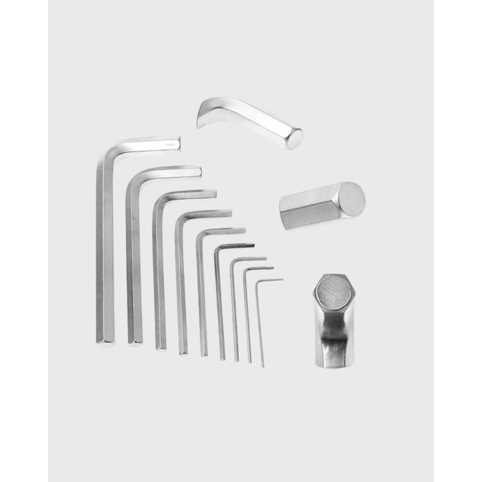 9 Parça Alyan Anahtar Seti Bisiklet Mobilya ve Otomotiv Uyumlu