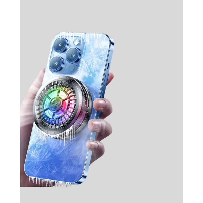 Gaming Telefon Soğutucu RGB Fan Sessiz Çalışma Tüm Modeller Uyumlu