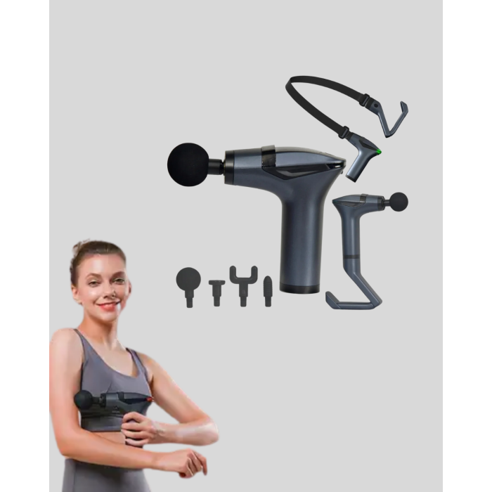 Şarjlı Taşınabilir 3in1 Titreşimli Masaj Aleti Esneme Bantlı