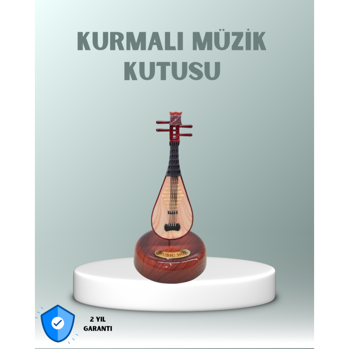 Enstrüman Figürlü Melodi Çalan Dekoratif Müzik Kutusu