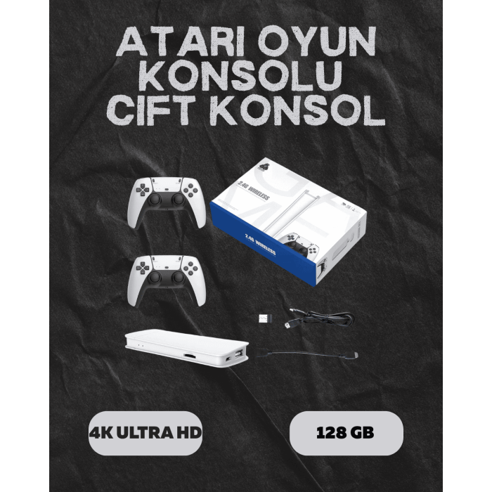 M15 Retro Konsol – 20.000 Oyunlu, Çift Gamepadli, 4K HDMI
