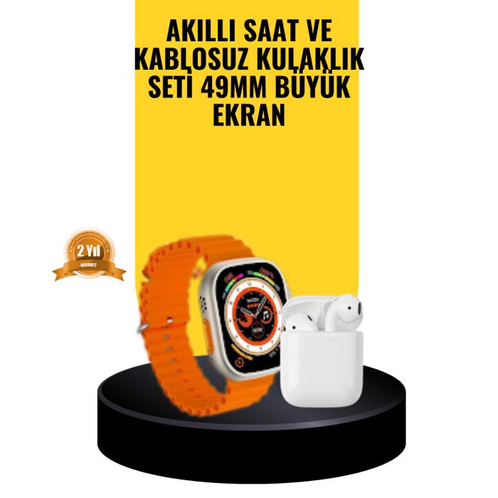 Watch 9 Max Akıllı Saat Sesli Görüşme Özellikli Kulaklık Seti