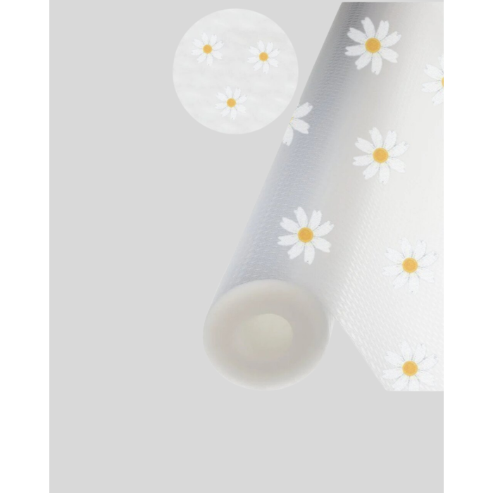 10 Metre Papatya Desenli Dolap İçi Kaymaz Koruyucu Mat