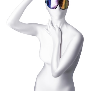 Anonymo BDSM Maske #0201, PVC, baskılı, 27,5 cm