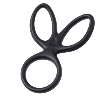 A-Toys by TOYFA KRAKEN Üçlü Penis Halkası, Silikon, Siyah, 10 cm