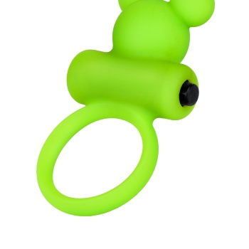 A-Toys by TOYFA Chio Titreşimli Penis Halkası , silikon, yeşil, 8,1 cm, Ø 3,1 cm
