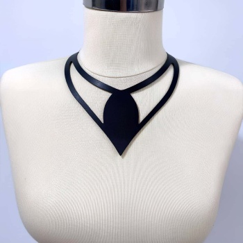 Damla Deri Choker, Deri Choker Kolye - APFT1411