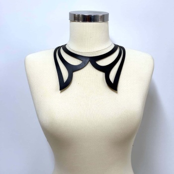 Lazer Kesim Deri Choker, Deri Kolye - APFT1415