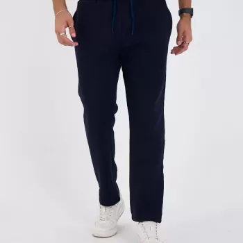 Unisex Üç İplik Basic Eşofman Pantolon - Lacivert