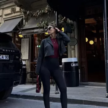 Toparlayıcı füzo tayt Likralı Ayak Detaylı - Siyah