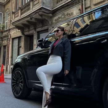 Toparlayıcı füzo tayt Likralı Ayak Detaylı - Beyaz