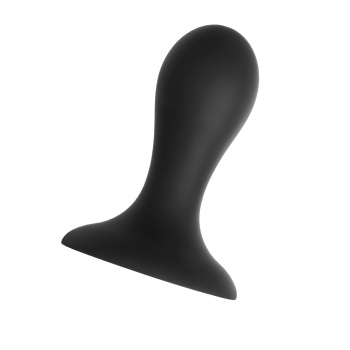 Erotist Hidro Anal Plug, S, silikon, siyah, 8,5 cm