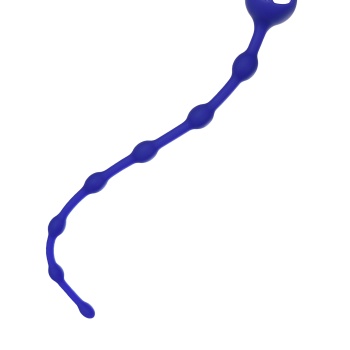 ToDo by Toyfa Froggy anal Zinciri, silikon, mavi, 27,4 cm, Ø 1,4 cm