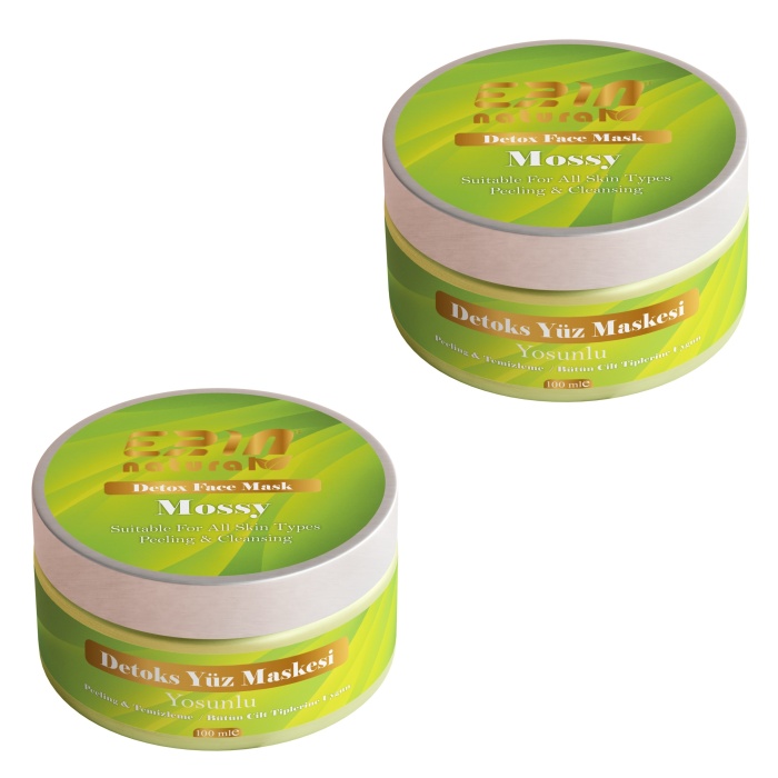 2 Adet Erin Natural Siyah Nokta Karşıtı  Detoks Yüz Maskesi 100 ml